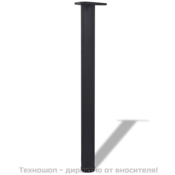 4 крака за регулиране на височината на маси, черно, 710 мм