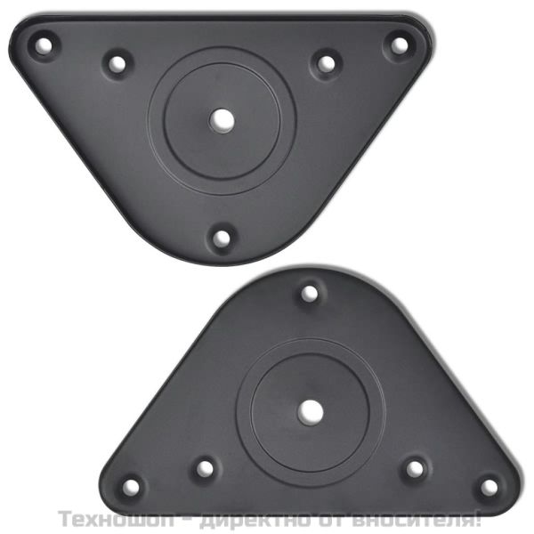 4 крака за регулиране на височината на маси, черно, 710 мм