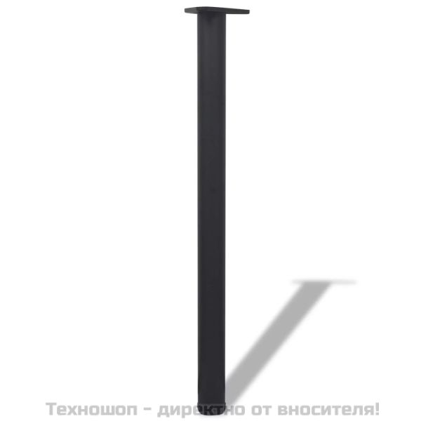 4 крака за регулиране на височината на маси, черно, 870 мм