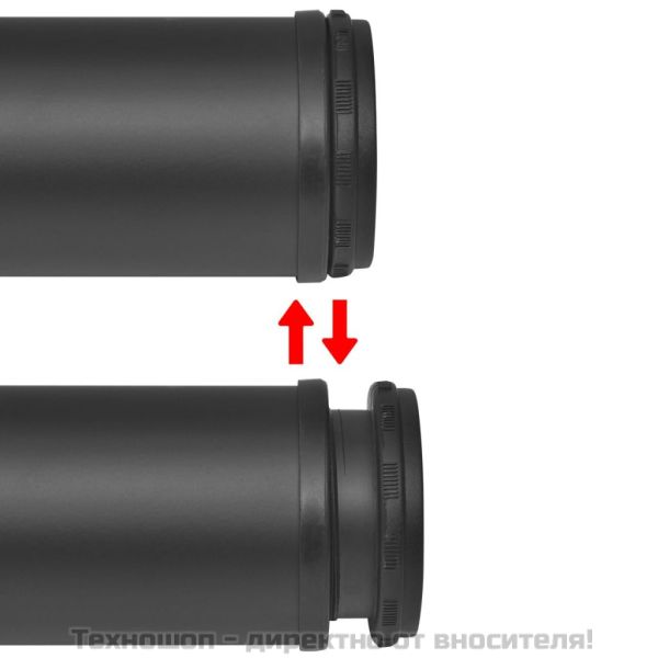 4 крака за регулиране на височината на маси, черно, 870 мм