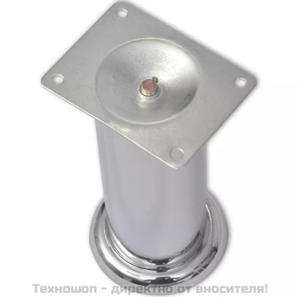 4 Кръгли крака за диван, хром, 180 мм