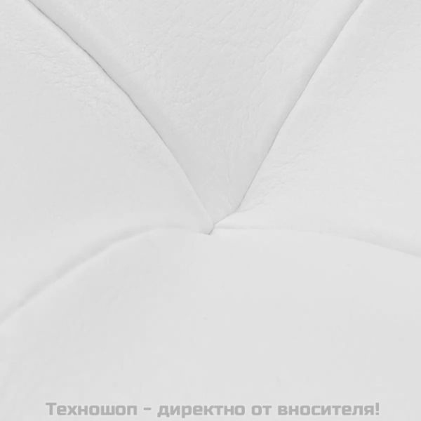 Табуретка-ракла тип отоманка, изкуствена кожа, бяла