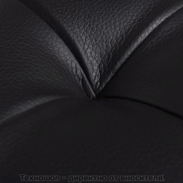 Табуретка-ракла тип отоманка, изкуствена кожа, черна