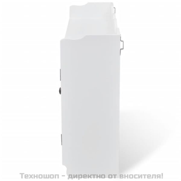 Бяла МДФ стенна полица/шкаф за съхранение на книги/DVD/очила