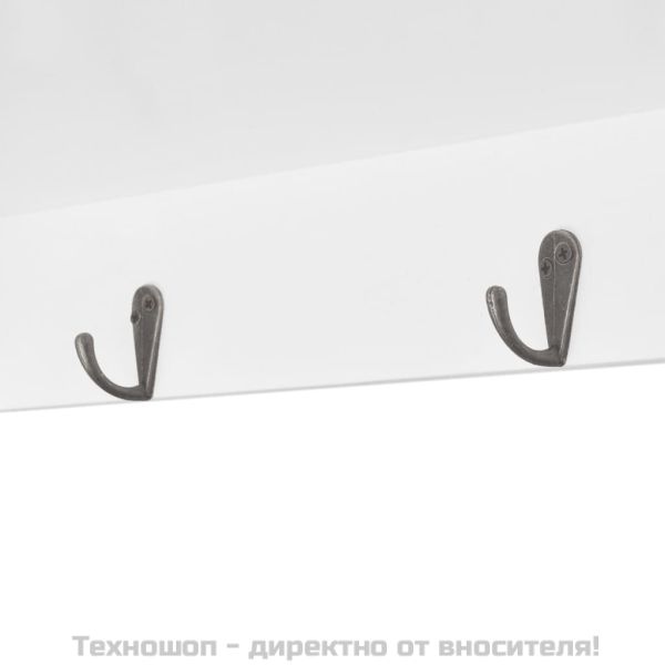 Бяла МДФ стенна полица/шкаф за съхранение на книги/DVD/очила