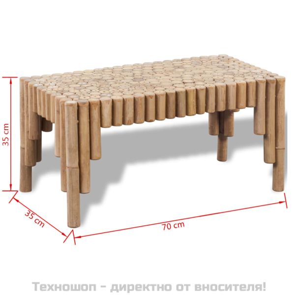 Маса за кафе от бамбук