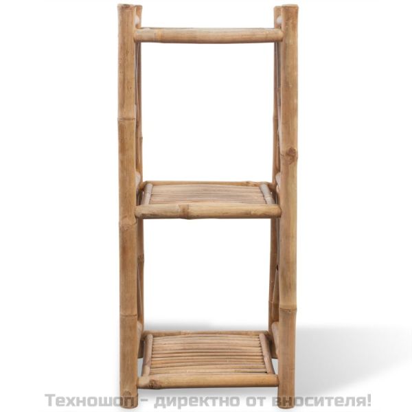 Бамбуков квадратен стелаж, 3 рафта