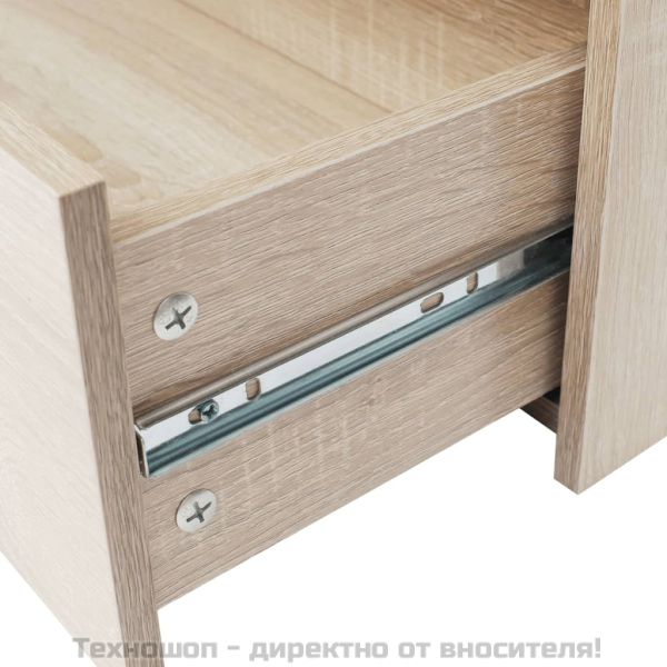 Сайдборд с 4 чекмеджета, 60 x 30,5 x 71 см, цвят дъб