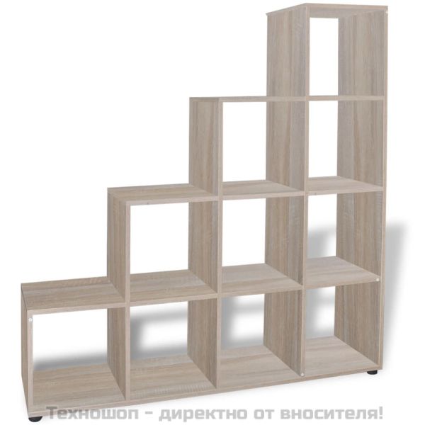 Стълбовидна библиотека/полица 142 см, дъб