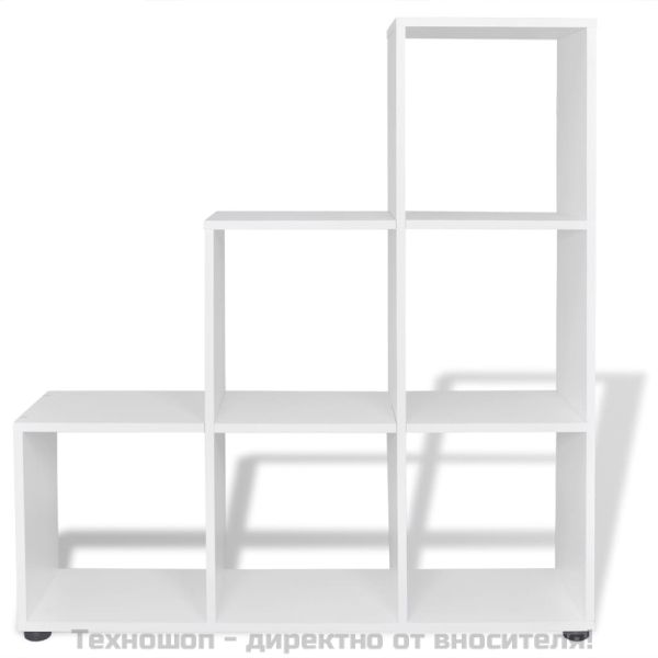 Стълбовидна библиотека/полица 107 см, бяла