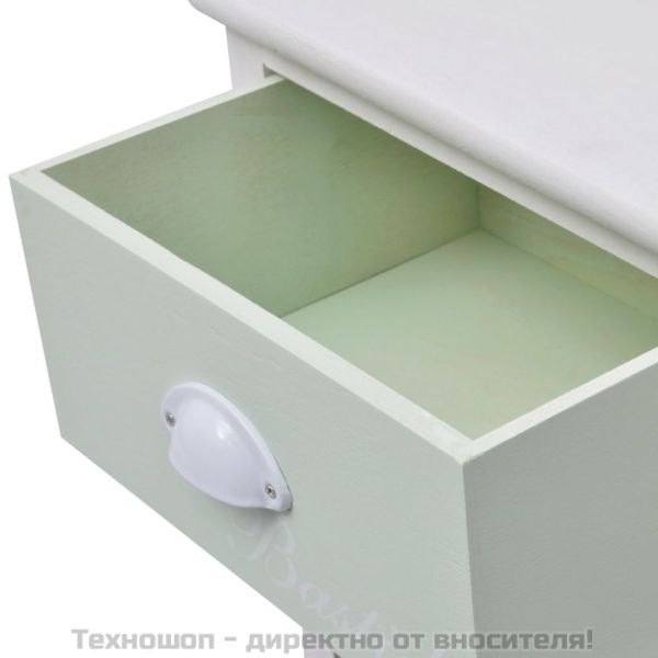 Шкаф за съхранение във френски стил, 3 чекмеджета, дърво