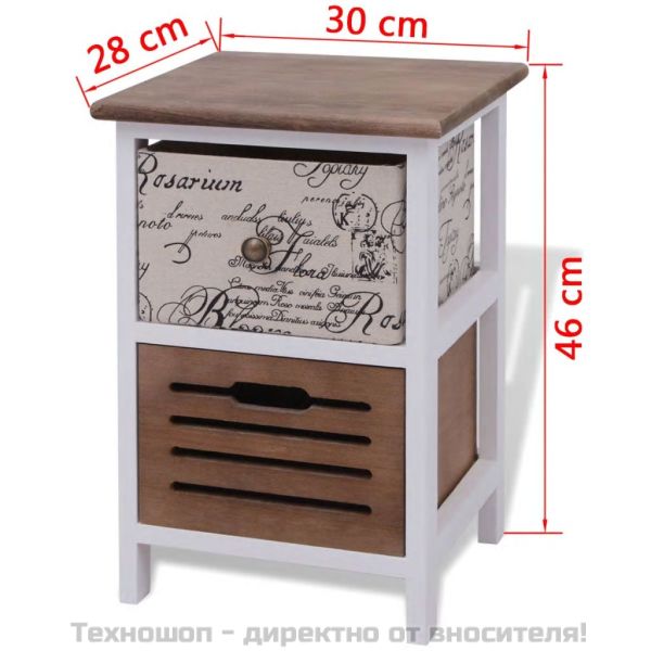 Нощни шкафчета, 2 бр, дърво