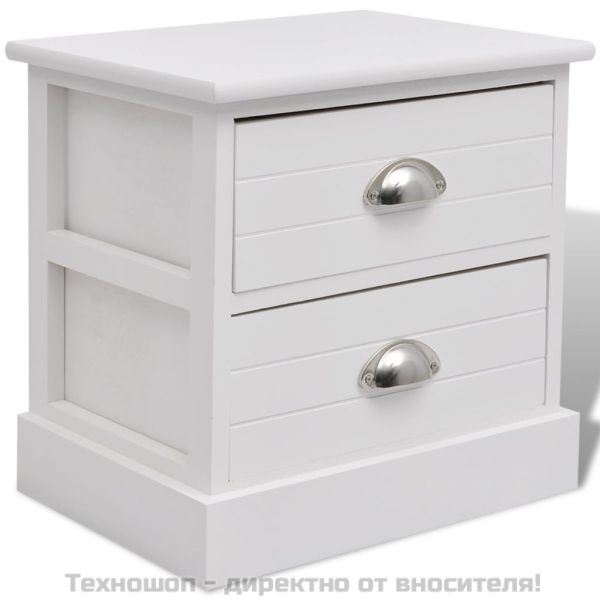 Френско нощно шкафче, бяло