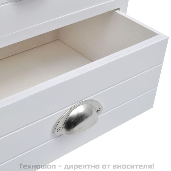 Френско нощно шкафче, бяло