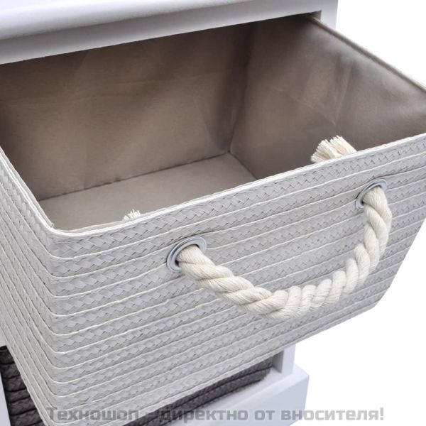 vidaXL, Пейка за съхранение, 6 чекмеджета, дървесина