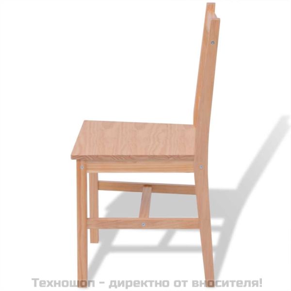 Трапезен комплект, 7 части, борово дърво