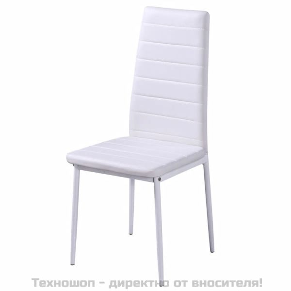 Трапезен комплект, 7 части, черно и бяло