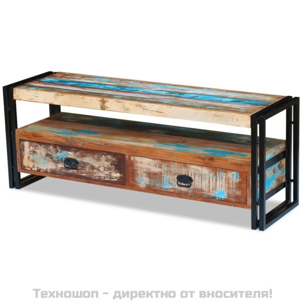 ТВ шкаф, регенерирано дърво масив