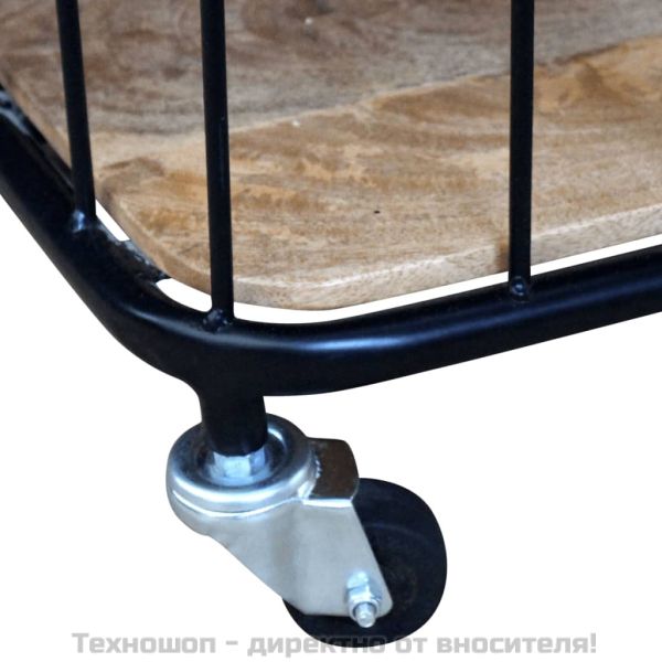 Шкаф за телевизор, твърдо мангово дърво, 100x40x45 cм