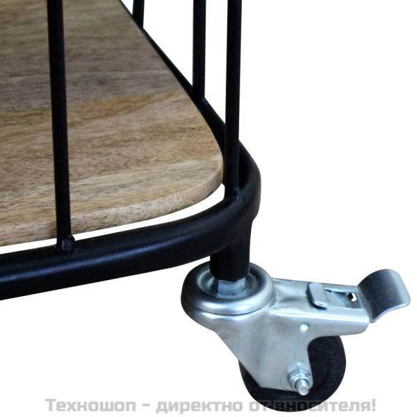 Шкаф за телевизор, твърдо мангово дърво, 100x40x45 cм