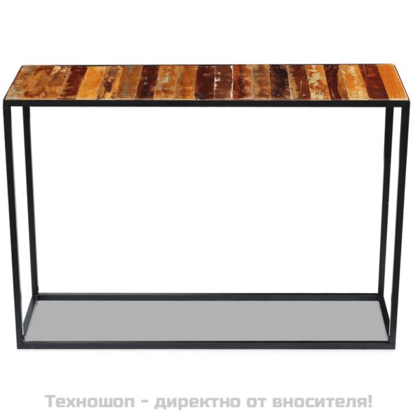 Конзолна маса, регенерирано дърво масив, 110x35x76 см