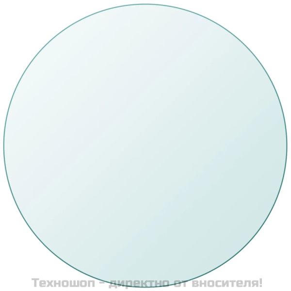 Темпериран стъклен плот за кръгла маса, 700 мм