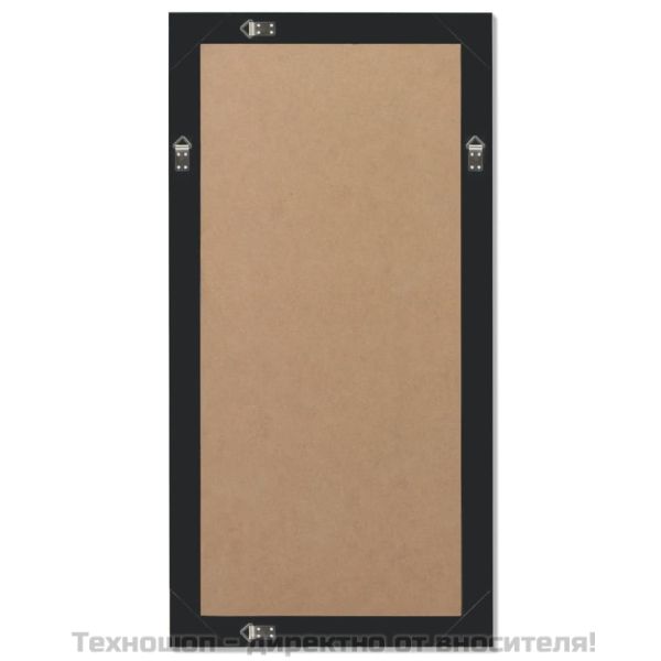 Стенно огледало, бароков стил, 100x50 см, черно