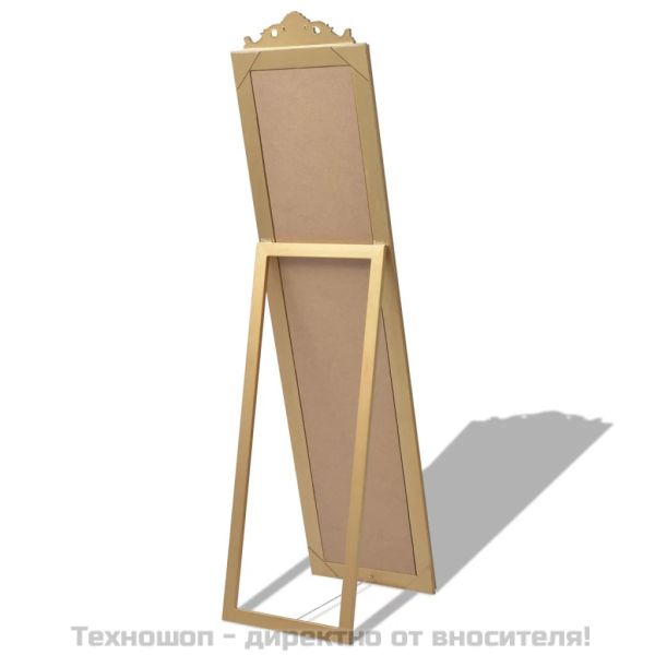 Стенно огледало, бароков стил, 160x40 см, златисто