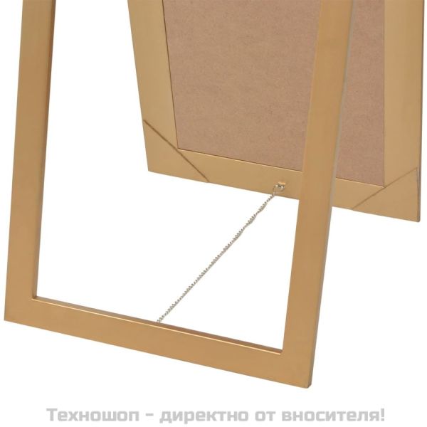 Стенно огледало, бароков стил, 160x40 см, златисто