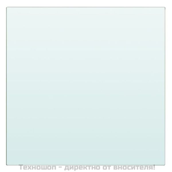 Плоча за рафт, прозрачно стъкло, 20 x 20 см