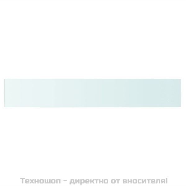 Плоча за рафт, прозрачно стъкло, 80 x 12 см