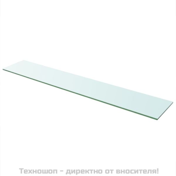 Плоча за рафт, прозрачно стъкло, 110 x 20 см