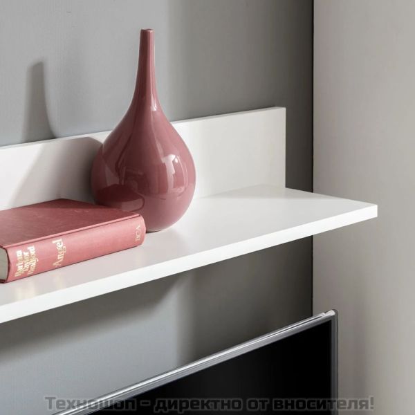 ТВ комплект шкафове, 5 части, с LED осветление, черен