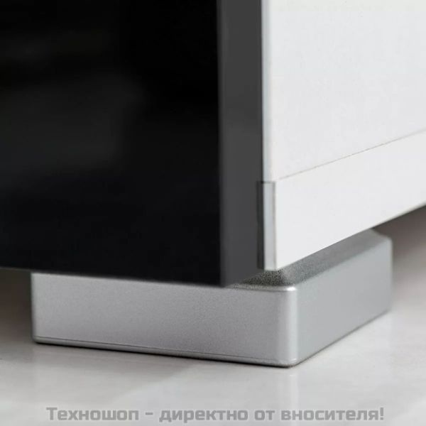 ТВ комплект шкафове, 5 части, с LED осветление, черен