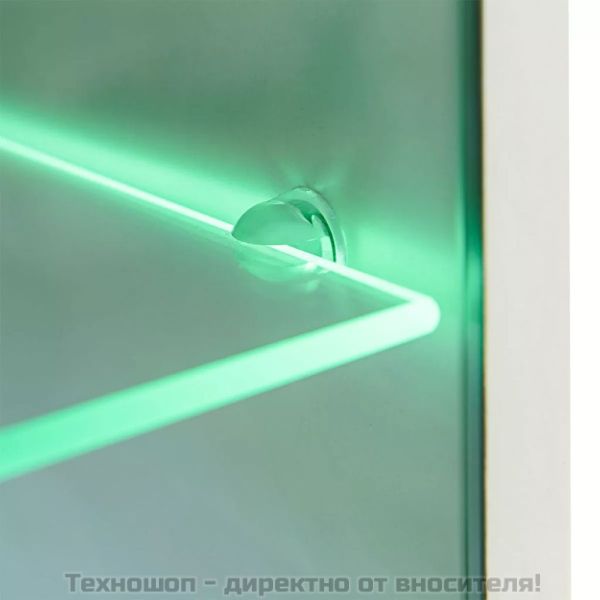 ТВ комплект шкафове, 5 части, с LED осветление, черен