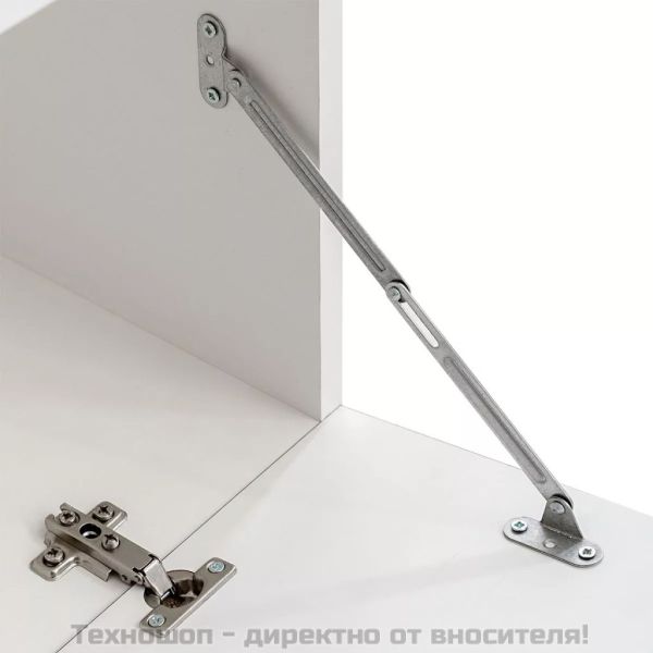 ТВ комплект шкафове, 5 части, с LED осветление, черен