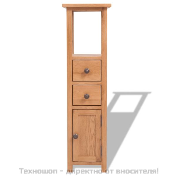 Ъглов шкаф, 26x26x94 см, дъбов масив