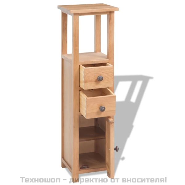 Ъглов шкаф, 26x26x94 см, дъбов масив