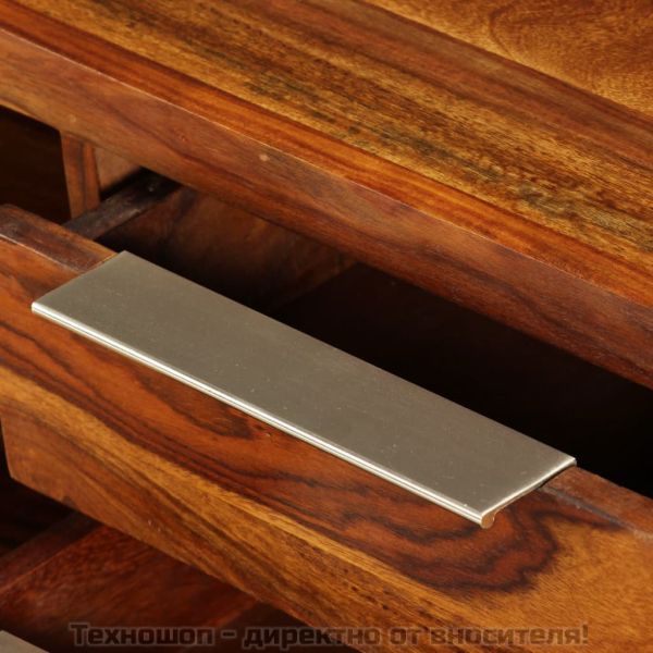 ТВ шкаф, твърдо акациево дърво, 120x30x30 cм