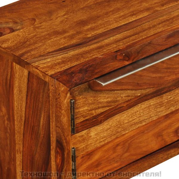 ТВ шкаф, твърдо акациево дърво, 120x30x30 cм