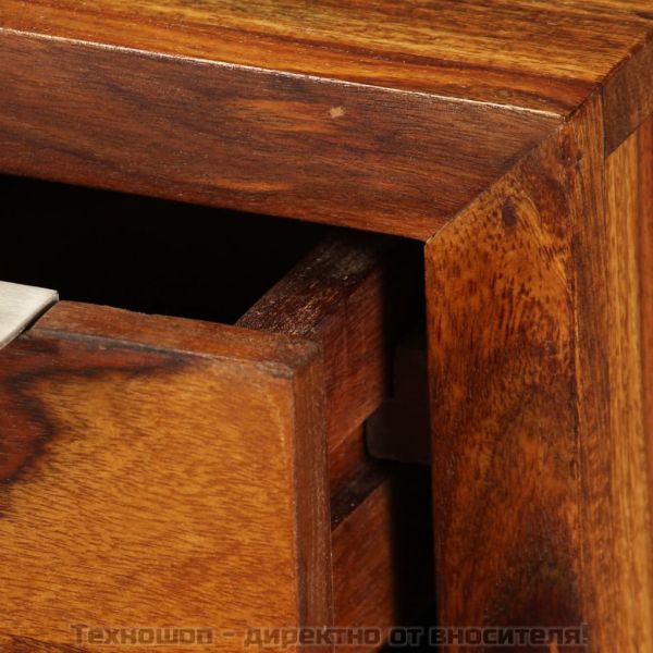 ТВ шкаф, твърдо акациево дърво, 120x30x30 cм