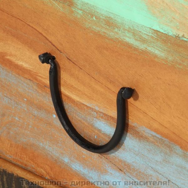 Маса за кафе регенерирано дърво 70x70x38 см