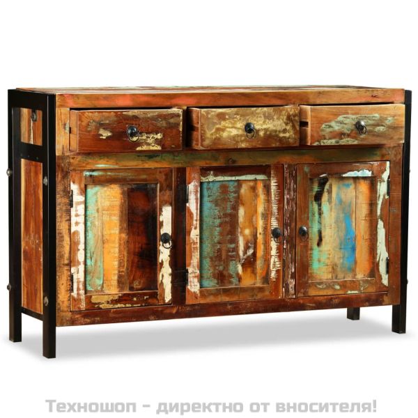 Бюфет, регенерирано дърво масив, 120x35x76 cм