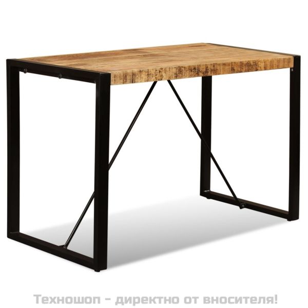 Трапезна маса, мангово дърво масив, 120 cм