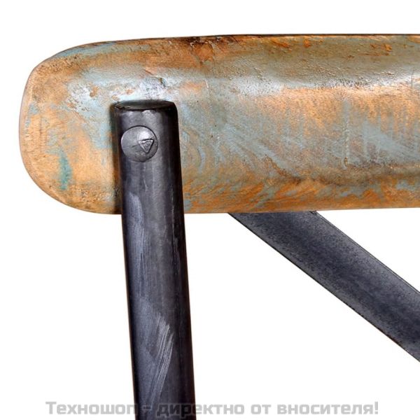 Бар табуретка, регенерирано дърво масив