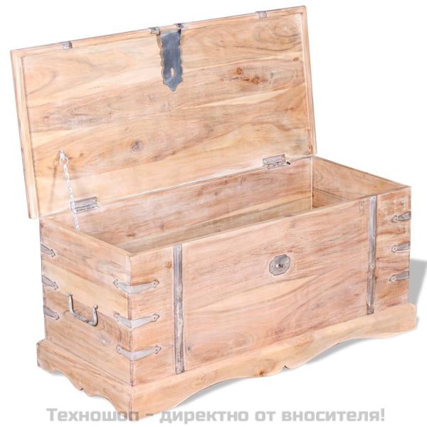 Сандък за съхранение, акациево дърво