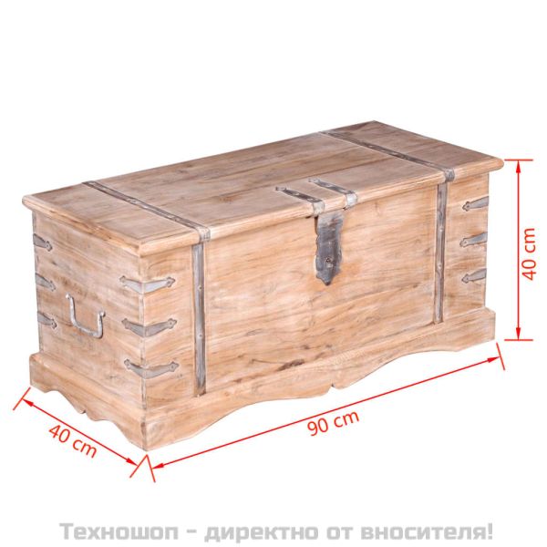 Сандък за съхранение, акациево дърво