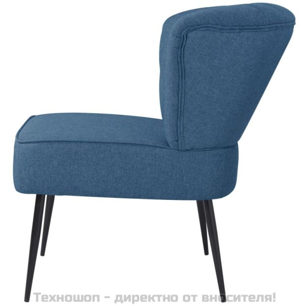 Коктейлен стол, син, текстил