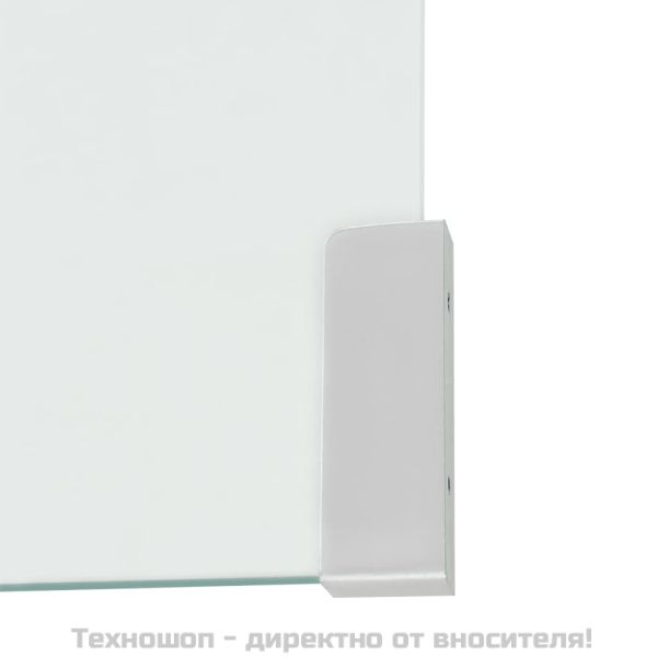 Маса за кафе от закалено стъкло, 49,5x50x45 cм, прозрачна