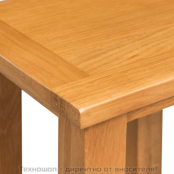 Крайна маса, 27x24x37 см, дъбов масив